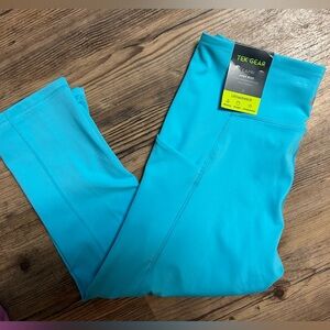 Tek Gear High Rise Capri Leggings - Party Blue Compression New